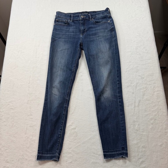 Lucky Brand Denim - Lucky Brand‎ Ava Skinny Jeans Womens 2/26 Blue Good Raw Released Hem Mid Rise